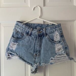 denim shorts
